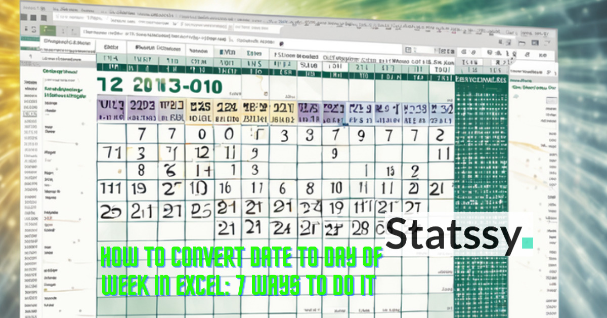 How to Convert Date to Day of Week in Excel: 7 ways to do it