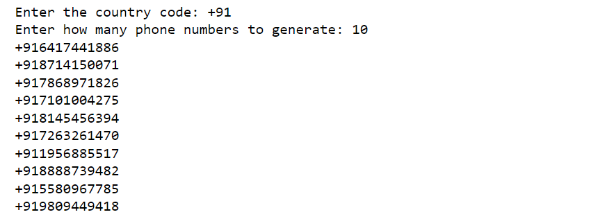 Generate Random Phone Numbers using Python - 2 Methods in 2024