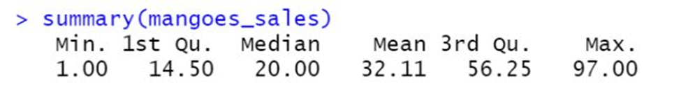 descriptive statistics in R