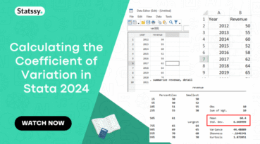 Calculating the Coefficient of Variation in Stata: A Simple Business in 2025