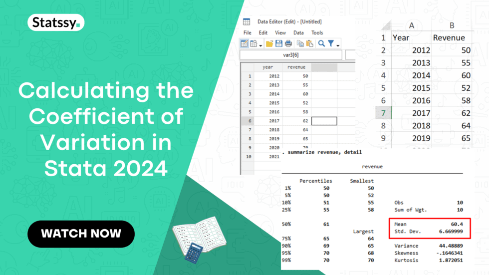 Calculating the Coefficient of Variation in Stata: A Simple Business in 2025
