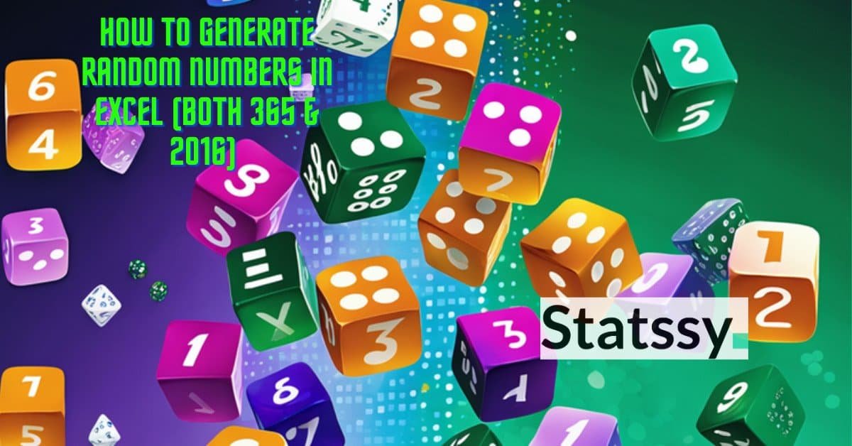 How to Generate Random Numbers in Excel (Both 365 & 2016) in 2025