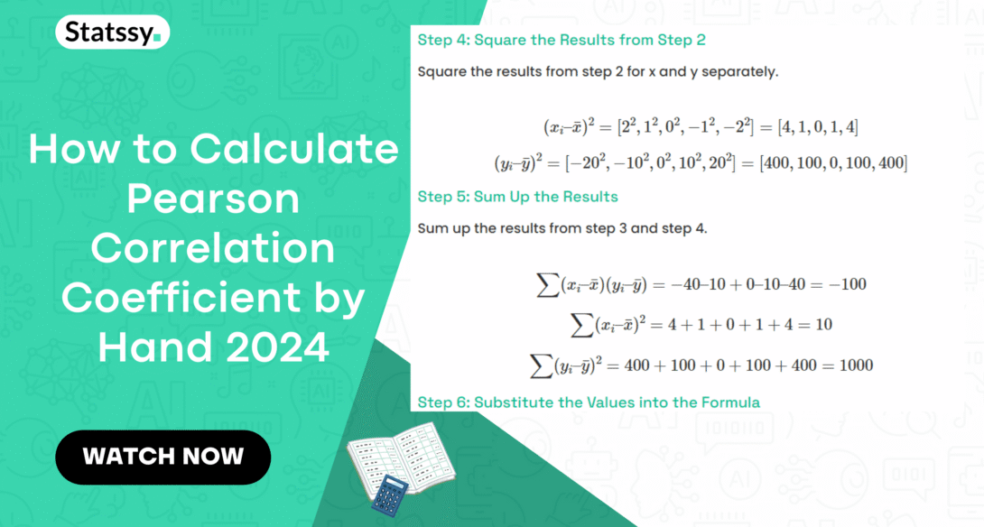 How to Calculate Pearson Correlation Coefficient by Hand 2025
