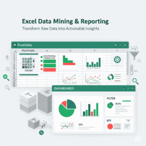 I can help you conduct data mining and reporting using Excel