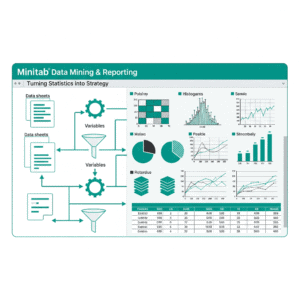 I can help you conduct data mining and reporting using Minitab