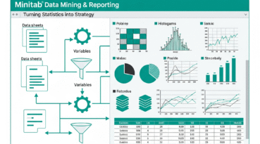 I can help you conduct data mining and reporting using Minitab