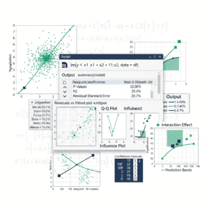 I can help you conduct Multiple Linear Regression and Reporting using R