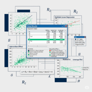 I can help you conduct Multiple Linear Regression and Reporting using Stata