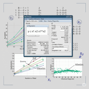I can help you conduct Multiple Linear Regression and Reporting using EViews