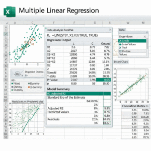 I can help you conduct Multiple Linear Regression and Reporting using Excel