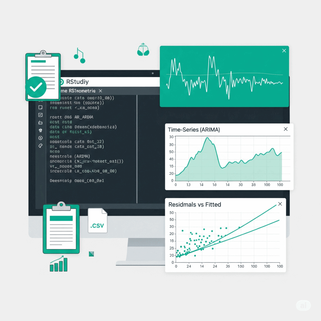 I can help you conduct econometric analysis using R and write report ...
