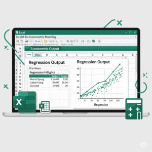 I can guide you conduct econometric analysis using Excel