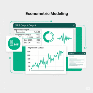 I can help you conduct econometric analysis using SAS and write report
