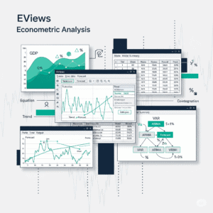 I can help you conduct statistical analysis and reporting using EViews