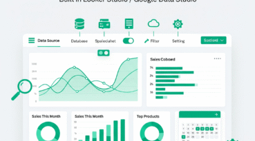 I can help you develop your sales dashboard using Google Data Studio/ Looker Studio