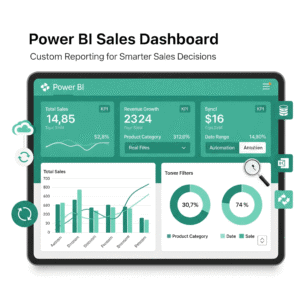 I can help you develop your sales dashboard using Power BI