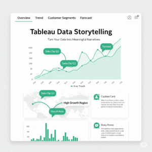 I can help you develop compelling data story in Tableau