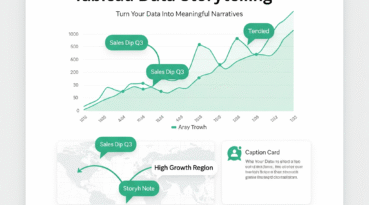 I can help you develop compelling data story in Tableau