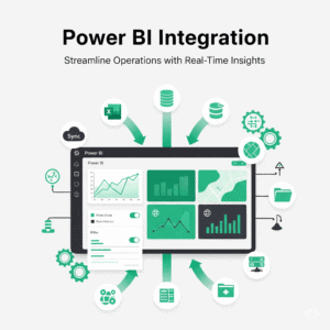 I can help you integrate power BI in your business operations