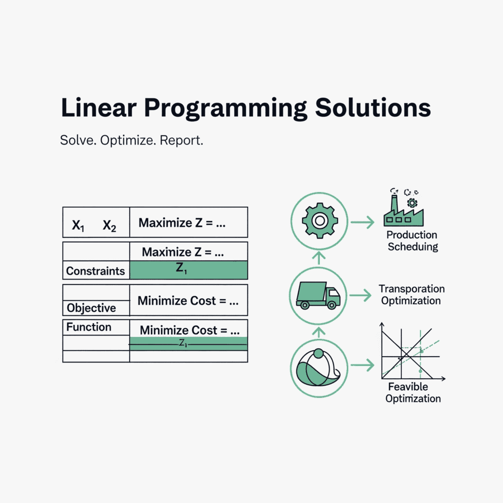 Linear Programming Solutions – Expert Optimization & Reporting Help