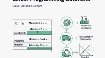 I can help you solve linear programming problems and write a report
