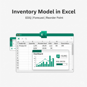 I can help you build inventory management model using Excel