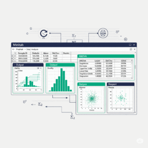 I can help you conduct statistical analysis and reporting using Minitab