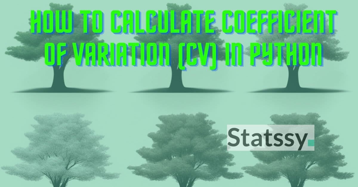 How to calculate Coefficient of Variation in Python 2025
