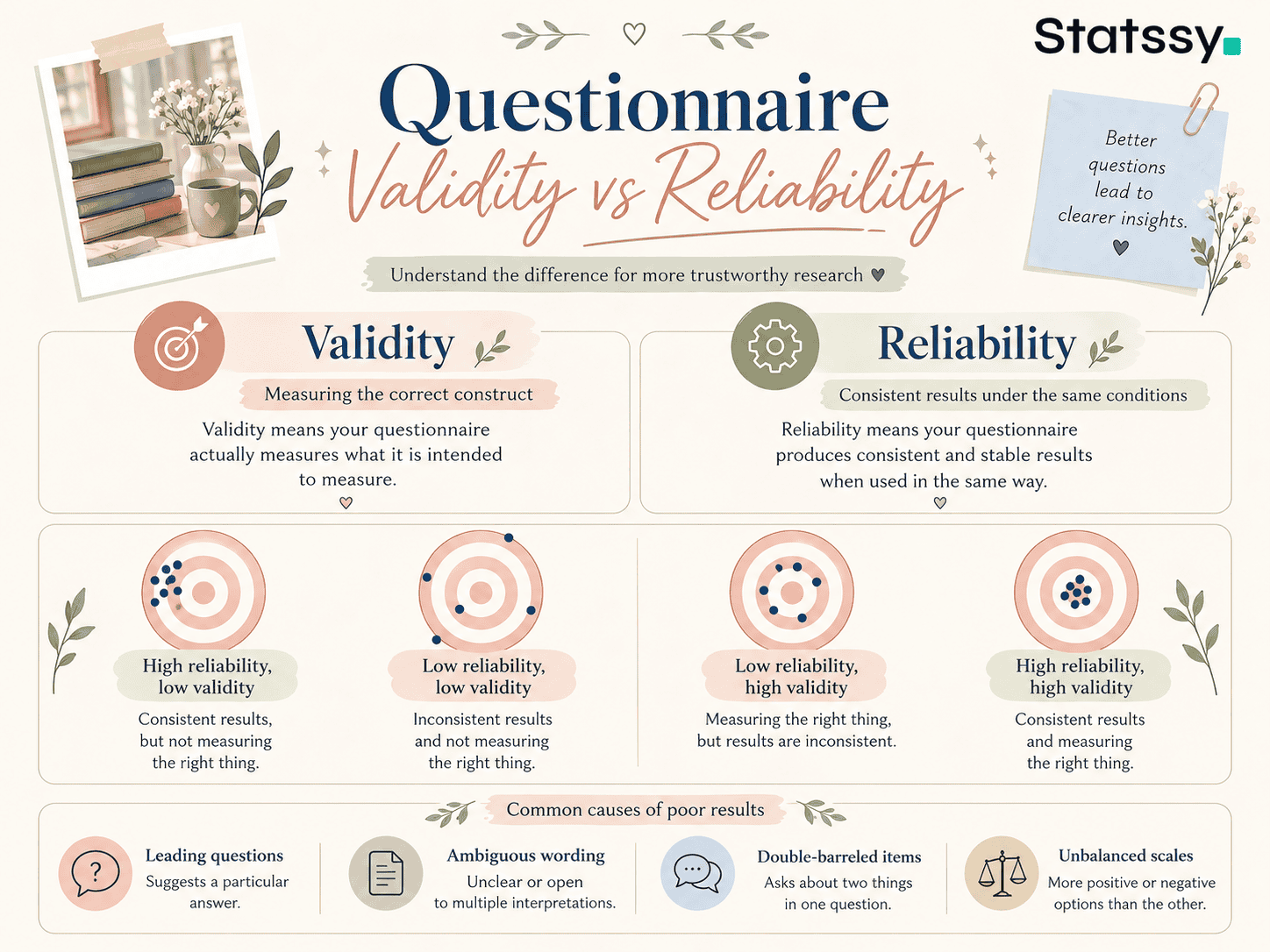 Before and after examples correcting leading, loaded, double-barreled and ambiguous survey questions