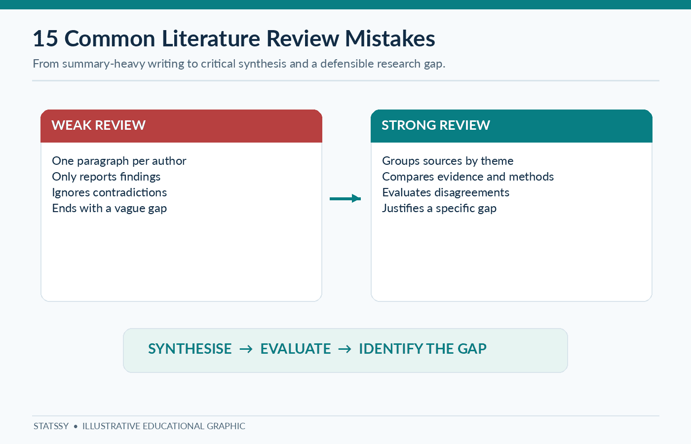 15 Common Literature Review Mistakes and How to Correct Them