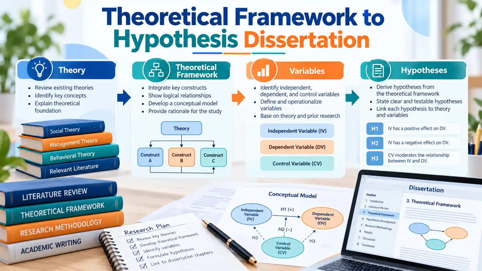 Theoretical Framework to Hypothesis Dissertation, A Guide to Building Your Statistical Model